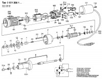 Bosch 0 601 205 100  Straight Grinders 24 V / Eu Spare Parts